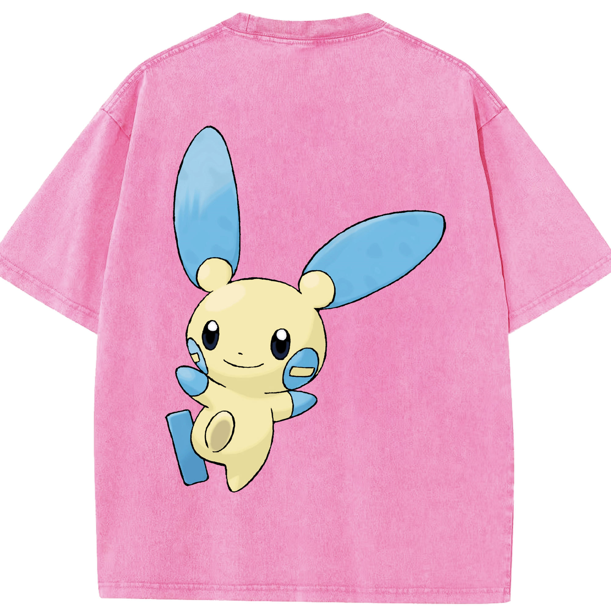 （画像用） ポケットモンスター Pokémon 綿100% ヴィンテージ風 半袖Tシャツ（背面プリント）